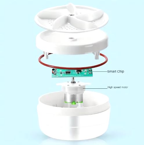 Portable Mini Turbo Washing Machine, Which Can Clean Underwear, Briefs, Socks, Tableware etc