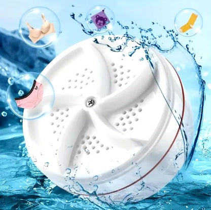 Portable Mini Turbo Washing Machine, Which Can Clean Underwear, Briefs, Socks, Tableware etc